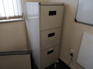 Vintage Office 3-Drawer File Cabinet