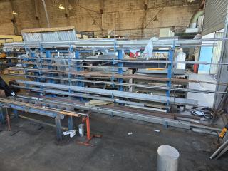 Steel Rack and Contents 