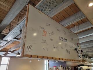 Hanging Double Sided Writable Cafe / Restaurant Menu Sign