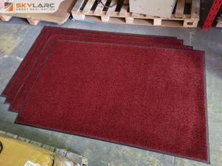 4x Heavy Duty Carpeted Floor Mats, Commercial Grade, 1150x1800mm