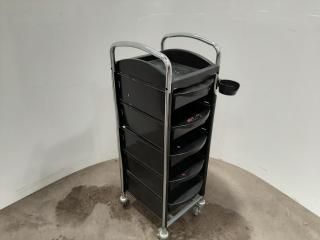 Mobile Hair Salon Stylist 5 Drawer Equipment Trolley