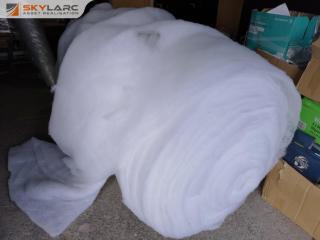 Large Roll of White Polyester Batting Material