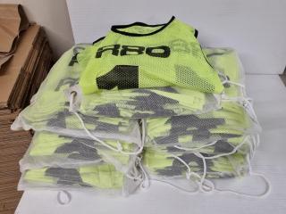 105x R80 Yellow High Vis Numbered Bibs, Size M