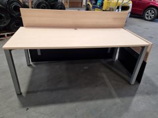 Office Straight Desk w/ detached Back Panels