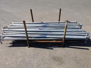 38x 2.57m Commercial Ringlock Scaffolding Tubular Ledgers w/ Stillage