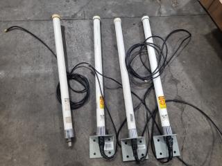 4x L-Com Hyperlink Omnidirectional 800/900Mhz Antennas