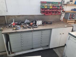 Vintage Workshop Cabinet Workbench