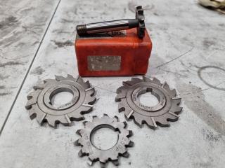 4x Assorted Mill Cutters, Blades