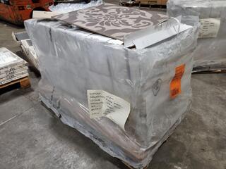 40x Rectified Porcelain 600x600mm Tiles