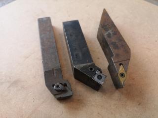 3x Assorted Modified Lathe Turning Tools & Boring Bar