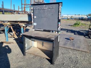 Small Heavy Duty Workbench w/ Hanging Wall