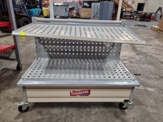 Mobile Adjustable Retail Shelving Unit.