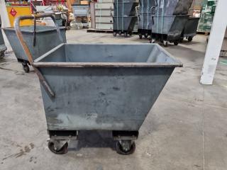 Heavy Duty Steel Scrap Material Bin Trolley