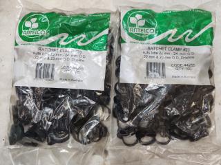 200 x Ratchet Clamps