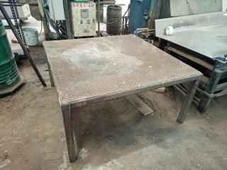 Square Steel Table