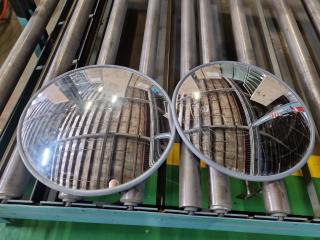 2x Workshop Blind Corner Safety Mirrors