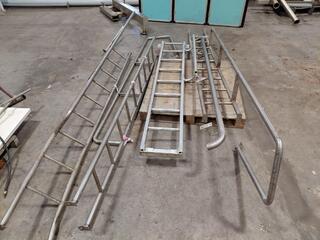 Assortment of Stainless Steel Ladders