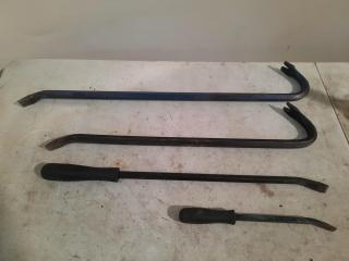 4 Prybars/Crowbars