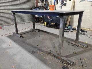 Heavy Steel Workshop Table Workbench