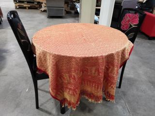900mm Diameter Round Restaunt Table w/ 2x Chairs