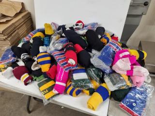 100x Pairs of R80 Assorted Sports Team Socks