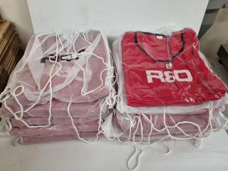 100x R80 Red Mesh Training Bibs, Size XXL