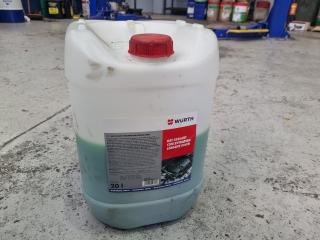 Wurth Oat Coolant Concentration Longlife Green, Partial 20L Jug