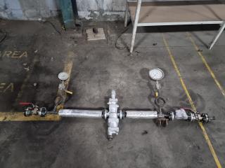 Large Industrial Valve Assembly with Dials
