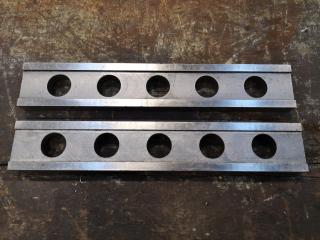 Pair of 235mm Hardened Steel Mill Parallels