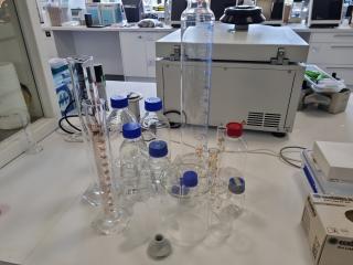 Assorted Glass & Plastic Laboratory Accessories