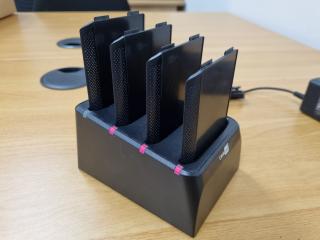 CipherLab 4-Slot Battery  Charger w/ 4x Batteries for RS35