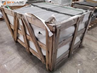 76x Bluestone Outdoor Paver Tiles, 600x400mm Size
