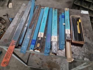 Assorted Hacksaw Blades, New & Used