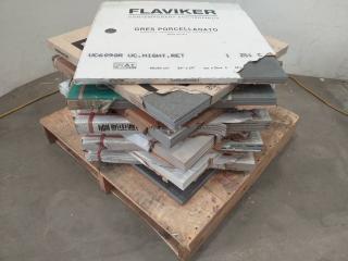 Pallet Of 36 Assorted Ceramic/Porcelain Tiles