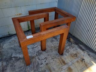 2 x Matched Steel Work Stands 