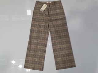 Nice Things wide ikebana checked trousers - size 40