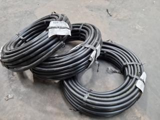 3x Rolls of 13mm Alkathene Pipe, 25m each