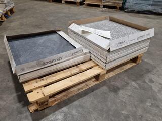 27x Rectified Porcelain 600x600mm Tiles