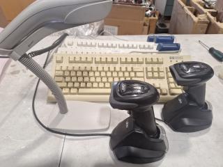 Old Keyboards and Barcode Scanners