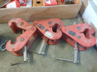 3 x Three Ton Girder Clamps