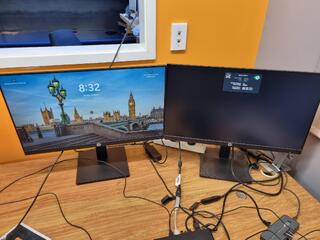 2x HP 24" IPS LED Full HD Monitors