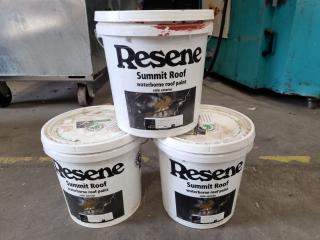 3x10L  Resene Summit WB Roof Paint, Pioneer Red