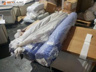 3 Rolls Blue-Block Fabric