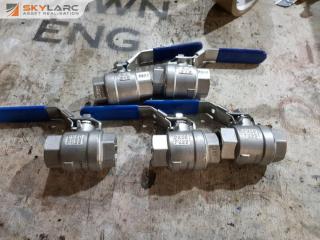 5 x DN20 Stainless Ball Valves