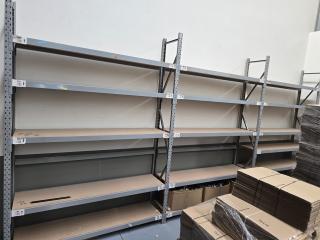 4 Bays of Longspan Warehouse Shelving