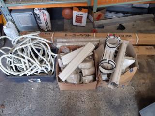Pallet of Polyvinylchloride Conduit at Various Sizes