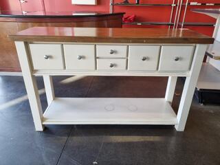 Stylish Wood Hall Table / Drawer Unit