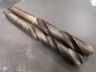 2x Morse Tapper Mill Drill Bits, Imperial Sizes