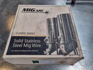 MIGArc Solid Stainless Steel MIG Wire, 1.0mm, 12.5kg