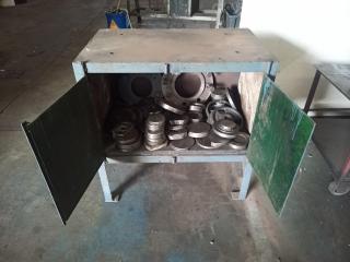 Steel Workshop Cupboard and Contents